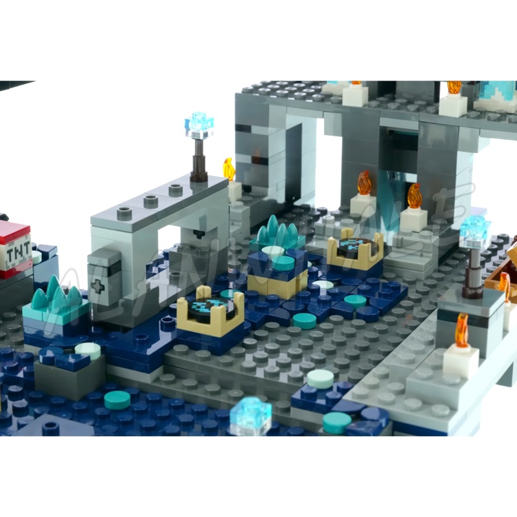 852-ชิ้น-minecraft-เกม-ในโลกของฉัน-เมืองโบราณที่มีการต่อสู้อันดุเดือดกับอัศวินในเมืองแห่งความมืดลึก-กับหินเดียวสีเข้ม-deepslate-68006-ของเล่นบล็อกสร้างแบบเข้ากันได้กับโมเดล-21246