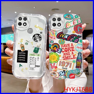 เคส Oppo A15 เคส Oppo A15S tpu นิ่ม เคสใส ลายครีม เคสโทรศัพท์ NYW