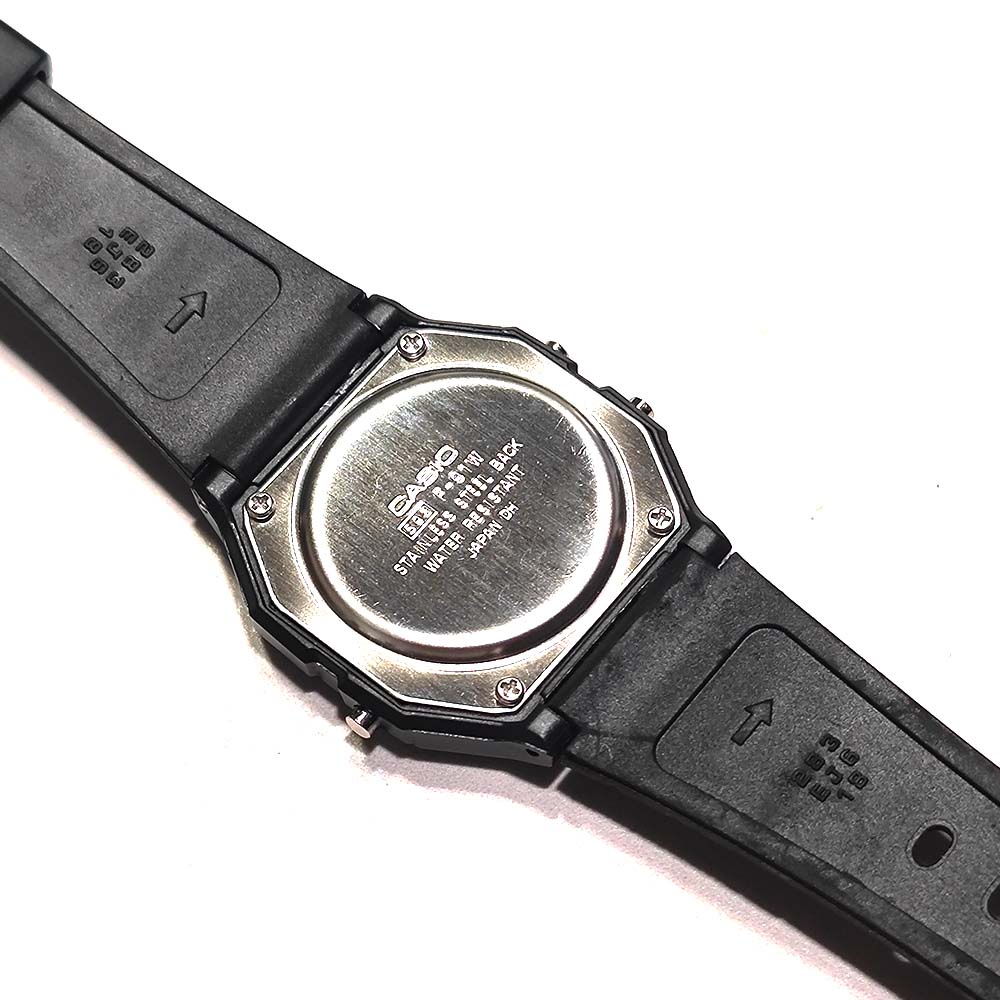casio-นาฬิกาข้อมือดิจิทัล-f-91w-ทรงสี่เหลี่ยม-สีทอง-พร้อมสายเรซิน-คุณภาพสูง-และนาฬิกาจับเวลาแบ็คไลท์-สําหรับผู้ชาย