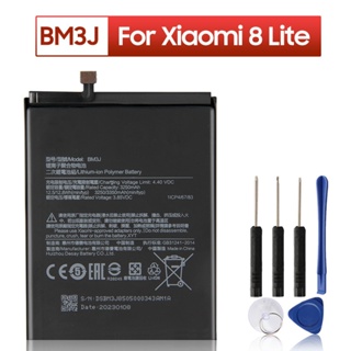 เปลี่ยนแบตเตอรี่ BM3J สำหรับ Xiaomi 8 Lite MI8 Lite BM3J แบตเตอรี่3350MAh