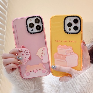 Casetify เคสโทรศัพท์มือถือแบบนิ่ม ใส กันกระแทก ลาย Soda Water and Bread Mouse สําหรับ iPhone14 13 12 Pro Max 11 Pro Max