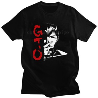 TOP CTT-shirt  เสื้อยืดแขนสั้น ผ้าฝ้าย พิมพ์ลายการ์ตูนอนิเมะ Great Teacher Onizuka GTO Manga สไตล์ญี่ปุ่น สําหรับผู้ชายS