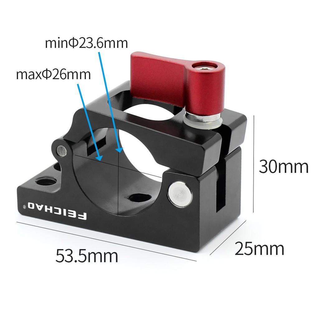 feichao-อุปกรณ์เมาท์ขาตั้ง-25-มม-สกรู-1-4-นิ้ว-3-8-นิ้ว-สําหรับ-dji-ronin-m-ronin-mx-freefly-movi