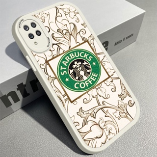สําหรับ Samsung Galaxy A12 M12 M22 A22 A32 A52 A52S A72 5G M31 เคสโทรศัพท์มือถือ หนัง PU ซิลิโคนนิ่ม ลายดอกไม้ Starbucks IronMan