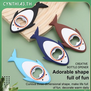 Creative ใหม่ Shark ที่เปิดขวดเบียร์กาวอ่อน Strong Magnetic ตู้เย็นสติกเกอร์ที่เปิดขวดเบียร์ Cynthia