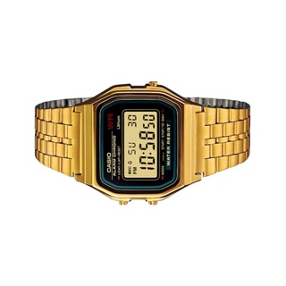 ภาพขนาดย่อของภาพหน้าปกสินค้าCASIO นาฬิกาข้อมือ CASIO รุ่น A159WGEA-1DF วัสดุสเตนเลสสตีล สีทอง จากร้าน casio_th_official บน Shopee