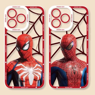 เคสโทรศัพท์มือถือ แบบนิ่ม ลายการ์ตูนสไปเดอร์แมนน่ารัก สีโปร่งใส สําหรับ case OPPO A18 A38 A58 A98 A78 A17 A17K A77S A5 A9 A31 A53 2020 A54 A16K A52 A92 A5S A7 A12 A74 A95 A16 A3S A12E A57 A76 A96 A15 A15S A93 A94 F11 Pro Reno 10 7 8 5F 4 5 4F