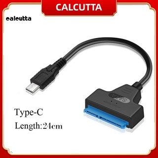 [calcutta] อะแดปเตอร์แปลงสายเคเบิล Type-C USB 2.0 เป็น SATA ขนาด 39 ซม. สําหรับ HDD SSD ขนาด 2.5 นิ้ว