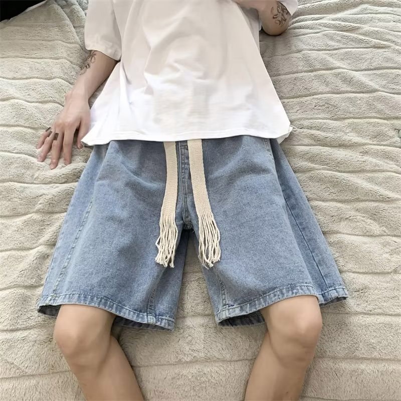 asrv-กางเกงขาสั้นผู้ชาย-แฟชั่นของผู้ชายในเมืองทุกอารมณ์กางเกงขาสั้นยีนส์เอวสูงใหม่สไตล์ญี่ปุ่นฮาราจูกุอินเทรน