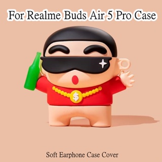 【ส่วนลด】เคสหูฟัง แบบนิ่ม กันกระแทก ลายการ์ตูน สําหรับ Realme Buds Air 5 Pro Realme Buds Air 5 Pro