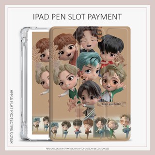 เคส ลายการ์ตูน BTS สําหรับ iPad air4 5 mini4 5 6 gen7 8 9 10.9 gen10 2022 pro11 gen5 6