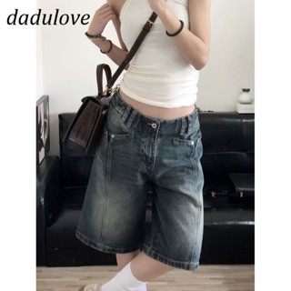 DaDulove💕 New American Ins High Street Retro Denim Shorts Niche High Waist A- line Pants Large Size Hot Pants