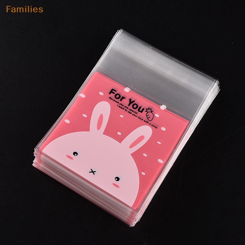 families-gt-ถุงกระดาษแก้ว-ลายกระต่าย-มีกาวในตัว-สําหรับใส่ขนมคุกกี้-ของขวัญวันเกิด-100-ชิ้น
