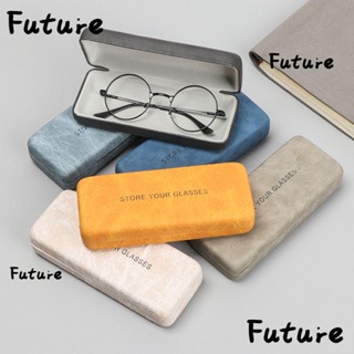 สินค้า Future กล่องใส่แว่นตาอ่านหนังสือ แบบหนังแข็ง กันน้ํา หลากสี แฟชั่นสําหรับผู้ชาย และผู้หญิง