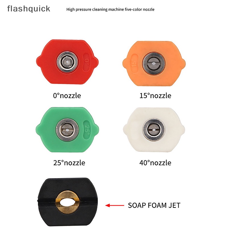 flashquick-healand-ชุดหัวฉีดเชื่อมต่อ-1-4-นิ้ว-พร้อมขาตั้ง-สําหรับ-karcher-4000-psi-nice