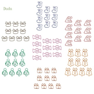 Dudu คลิปหนีบกระดาษ โลหะ รูปสัตว์น่ารัก 7 สี 10 ชิ้น