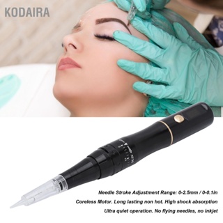 KODAIRA Microblading Machine ปากกาสักคิ้ว ลิป อายไลเนอร์ แบบพกพา แบบชาร์จได้ สีดำ 100‑240V