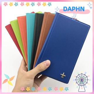 Daphs ปกหนัง PU ใส่หนังสือเดินทาง บัตรเครดิต บัตรเครดิต อเนกประสงค์ สําหรับผู้หญิง