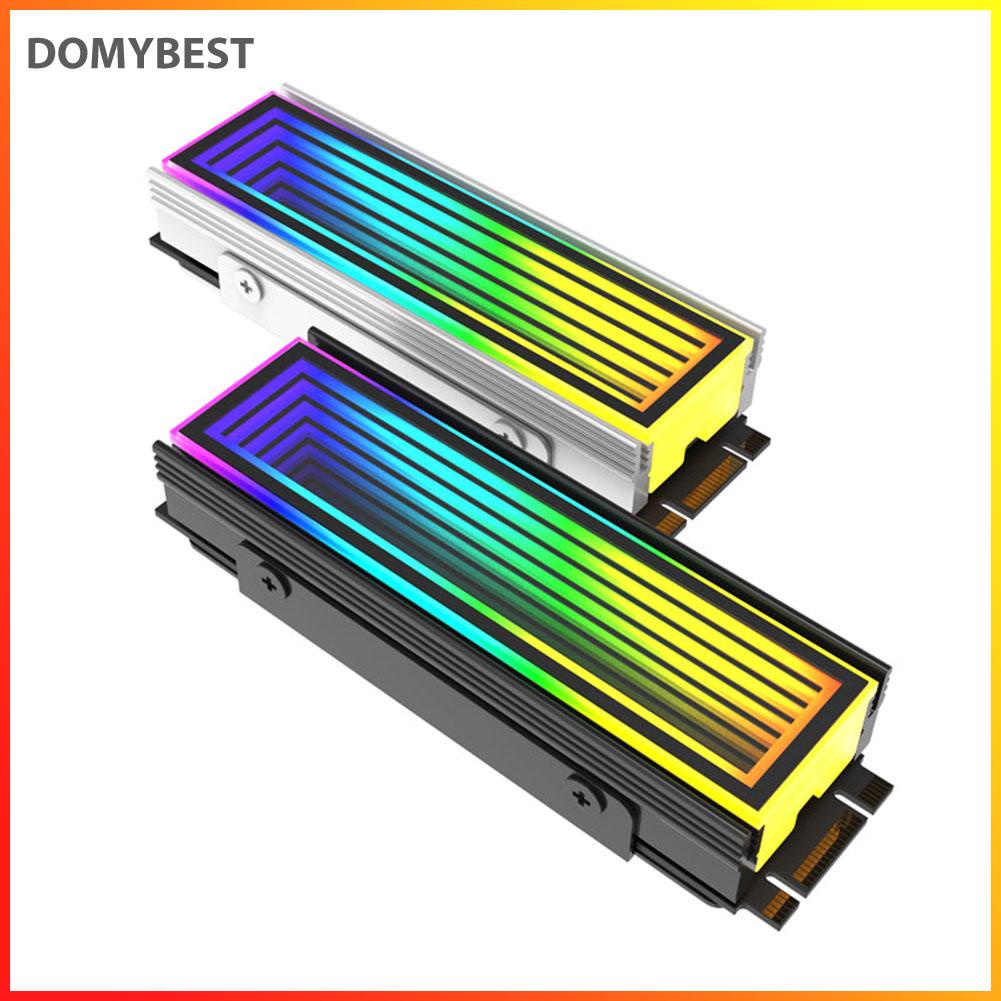 domybest-ฮีทซิงค์ระบายความร้อนฮาร์ดดิสก์-อลูมิเนียมอัลลอย-5v-3pin-argb-m-2-ssd-aura-สําหรับหม้อน้ําโซลิดสเตท-m-2-2280