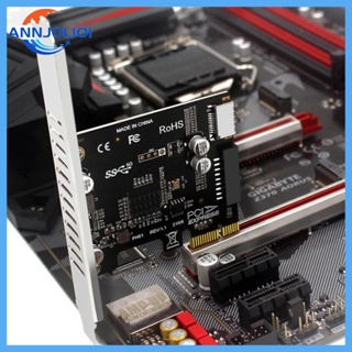 Ann การ์ดขยายแผงด้านหน้า PCI-E เป็น USB3 0 Type-E 5G PCI สําหรับ Express X1 X4 X8 X1