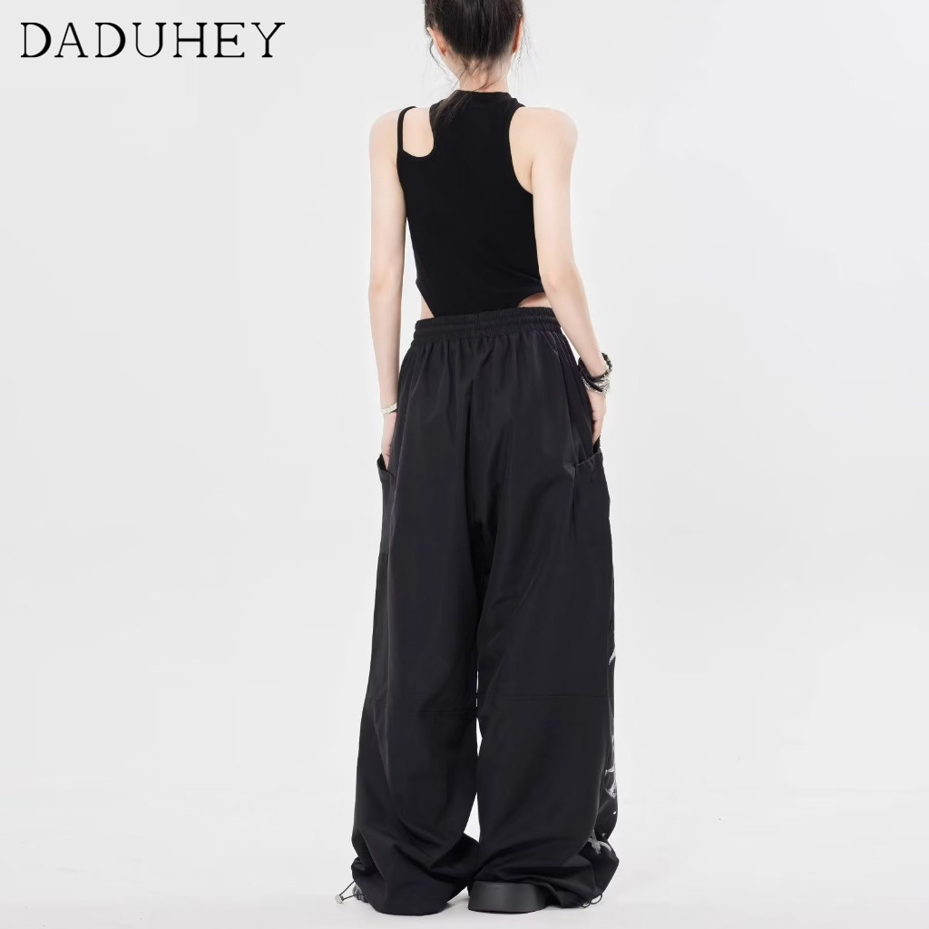 daduhey-womens-american-style-retro-casual-casual-parachute-overalls-loose-high-street-pleated-wide-leg-cargo-pants