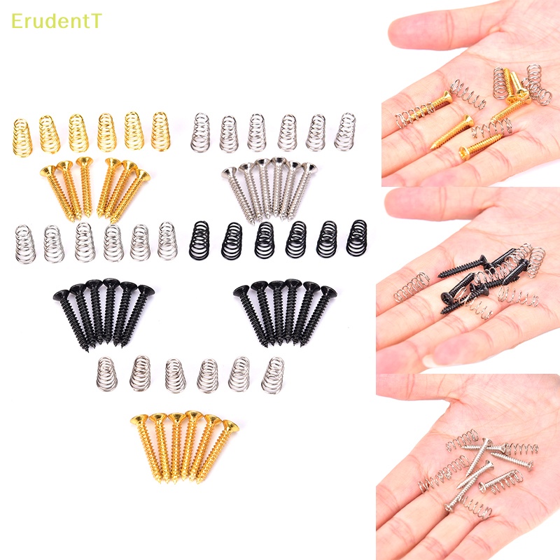 erudentt-สกรูปิ๊กอัพกีตาร์ไฟฟ้า-พร้อมสกรูสปริง-6-ชิ้น-ใหม่