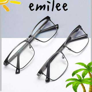 Emilee แว่นตาอ่านหนังสือ กรอบโลหะ คลาสสิก ป้องกันแสงสีฟ้า สําหรับสํานักงาน