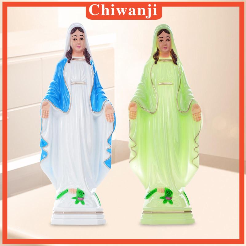 chiwanji-รูปปั้นพระแม่มารี-พร-สําหรับตกแต่งโต๊ะ-บาร์-ระเบียง-ของสะสม