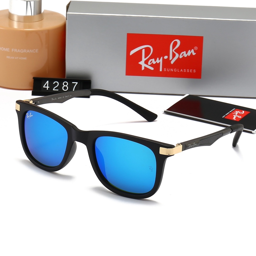 rayban-แว่นตากันแดด-เลนส์โพลาไรซ์-ทนรังสียูวี-ระดับไฮเอนด์-สไตล์เรโทร-สําหรับผู้หญิง-และผู้ชาย