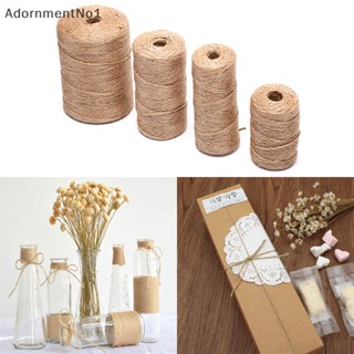 Adornmentno1 เชือกปอกระสอบ ผ้าลินินธรรมชาติ DIY สําหรับตกแต่งงานหัตถกรรม