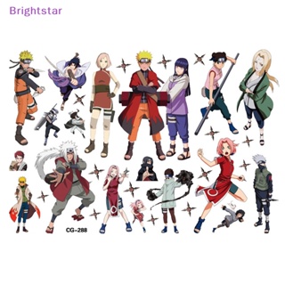 Brightstar ใหม่ สติกเกอร์รอยสัก ลายการ์ตูนนารูโตะ Uzumaki Uchiha Sasuke Kakashi 1 ชิ้น