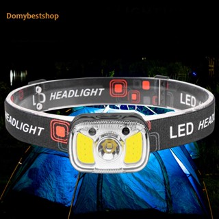 [Domybestshop.th] Xpg+cob ไฟฉายคาดศีรษะ LED 1200mAh 550LM IPX4 กันน้ํา