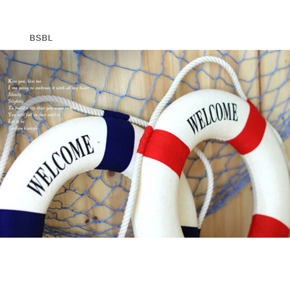 bsbl-ห่วงยางชูชีพ-welcome-aboard-nautical-lifebuoy-สําหรับแขวนตกแต่งผนังบ้าน