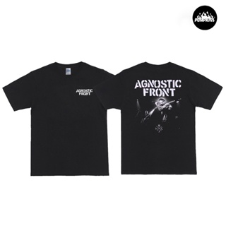 ดูดีนี่ เสื้อยืด พิมพ์ลายวง AGNOSTIC NYHC สําหรับผู้ชาย