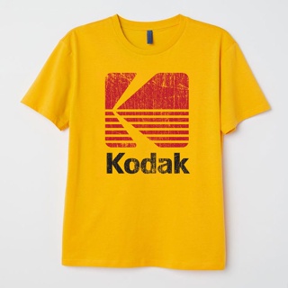 เสื้อยืดผ้าฝ้ายพิมพ์ลายขายดี KODAK T SHIRT FILM CAMERA 002 เสื้อยืด ฟิมล์ กล้องถ่ายภาพ โกดัก ผ้า cotton 100% 20.32 size