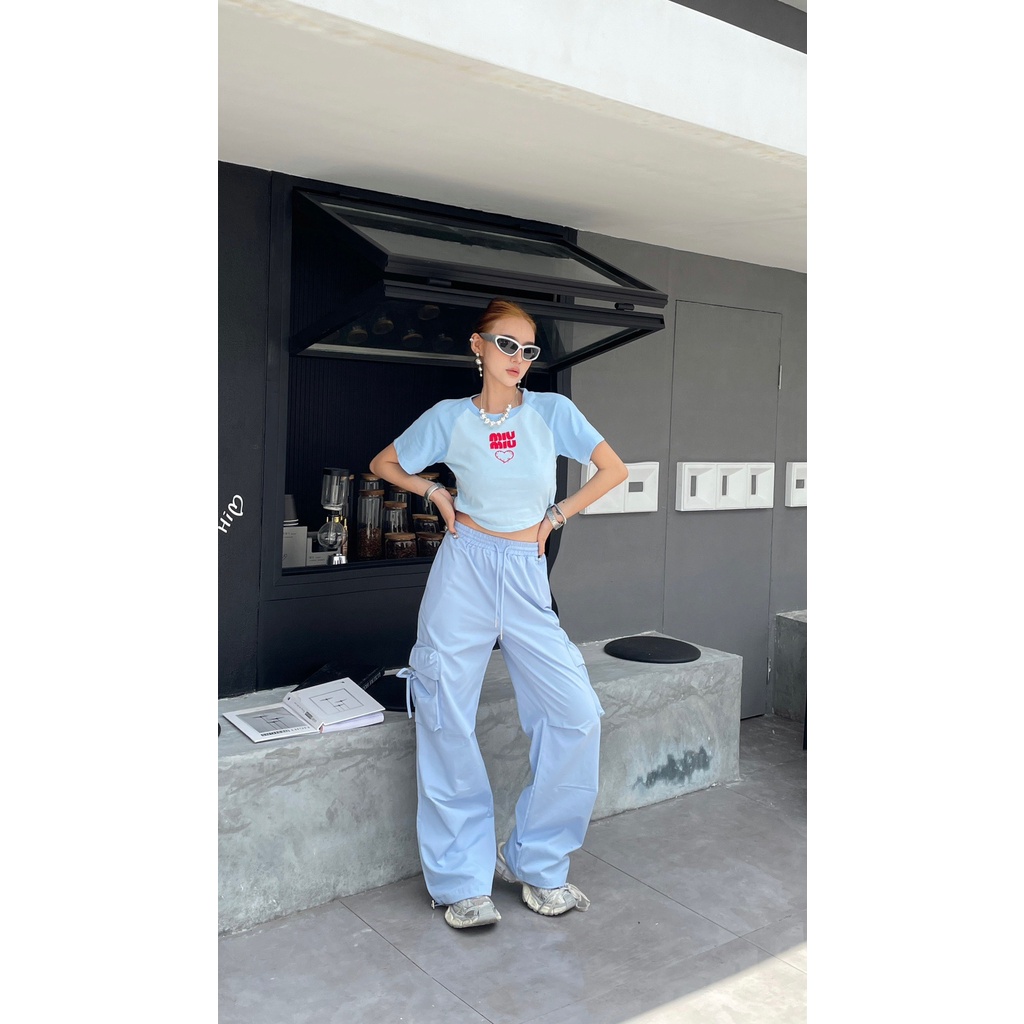 fqtb-miu-miu-2023-spring-and-summer-new-letter-embroidery-printed-short-t-shirt-overalls-straight-pants-womens-casual-fashion-suit