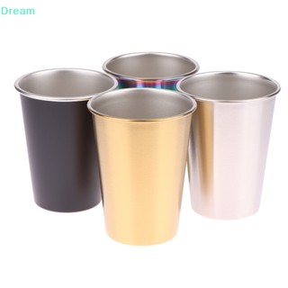 &lt;Dream&gt; แก้วมักสเตนเลส 350 มล. สําหรับใส่เครื่องดื่ม ชา กาแฟ เบียร์ น้ํา นม 1 ชิ้น