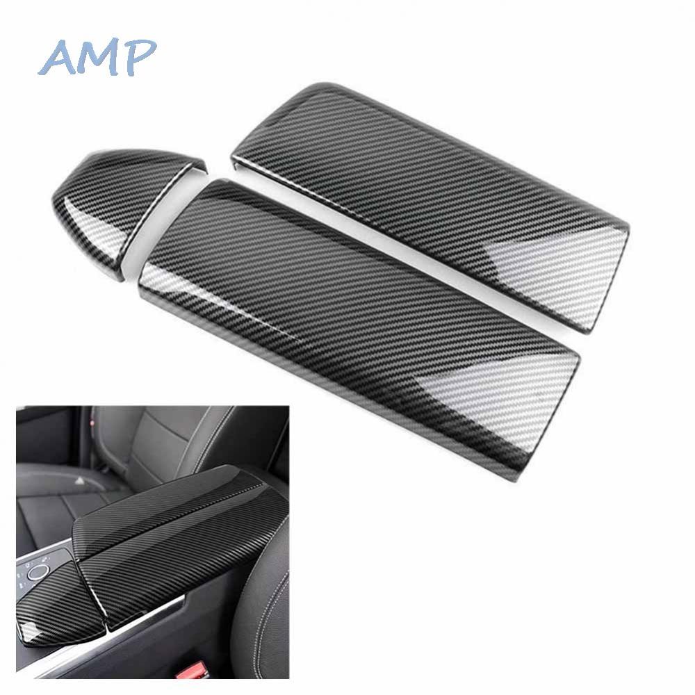 new-8-panel-cover-3pcs-set-armrest-box-car-center-carbon-fiber-texture-brand-new