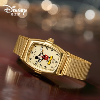 Disney นาฬิกาข้อมือควอทซ์ ลายมิกกี้เมาส์ เรืองแสง พร้อมกล่อง สําหรับเด็กนักเรียนผู้ชาย ผู้หญิง