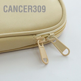 Cancer309 กระเป๋าแท็บเล็ต แบบพกพา โลหะ ซิปคู่ แฟชั่น กระเป๋าเอกสาร ผ้าฝ้าย ป้องกัน