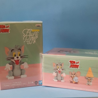 Fluffy Puffy Tom &amp; Jerry Charecters ฟิกเกอร์ ทอม แอนด์ เจอร์รี่ งานสะสมการ์ตูนคาแรคเตอร์ ตั้งโชว์สวยๆ