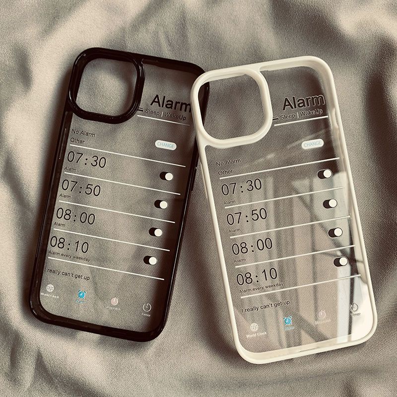 self-discipline-alarm-clock-phone-case-for-iphone-13-14promax-phone-case-for-iphone11-12-transparent-xrxs-drop-resistant-78plus