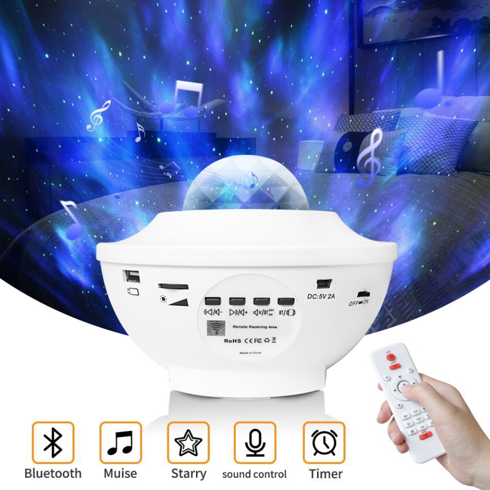 พร้อมส่ง-โคมไฟโปรเจคเตอร์-พร้อมลำโพงบลูทูธ-ไฟแต่งห้อง-sky-projector-ไฟตกแต่งห้อง-โคมไฟดาว-ไฟตกแต่งห้องนอน