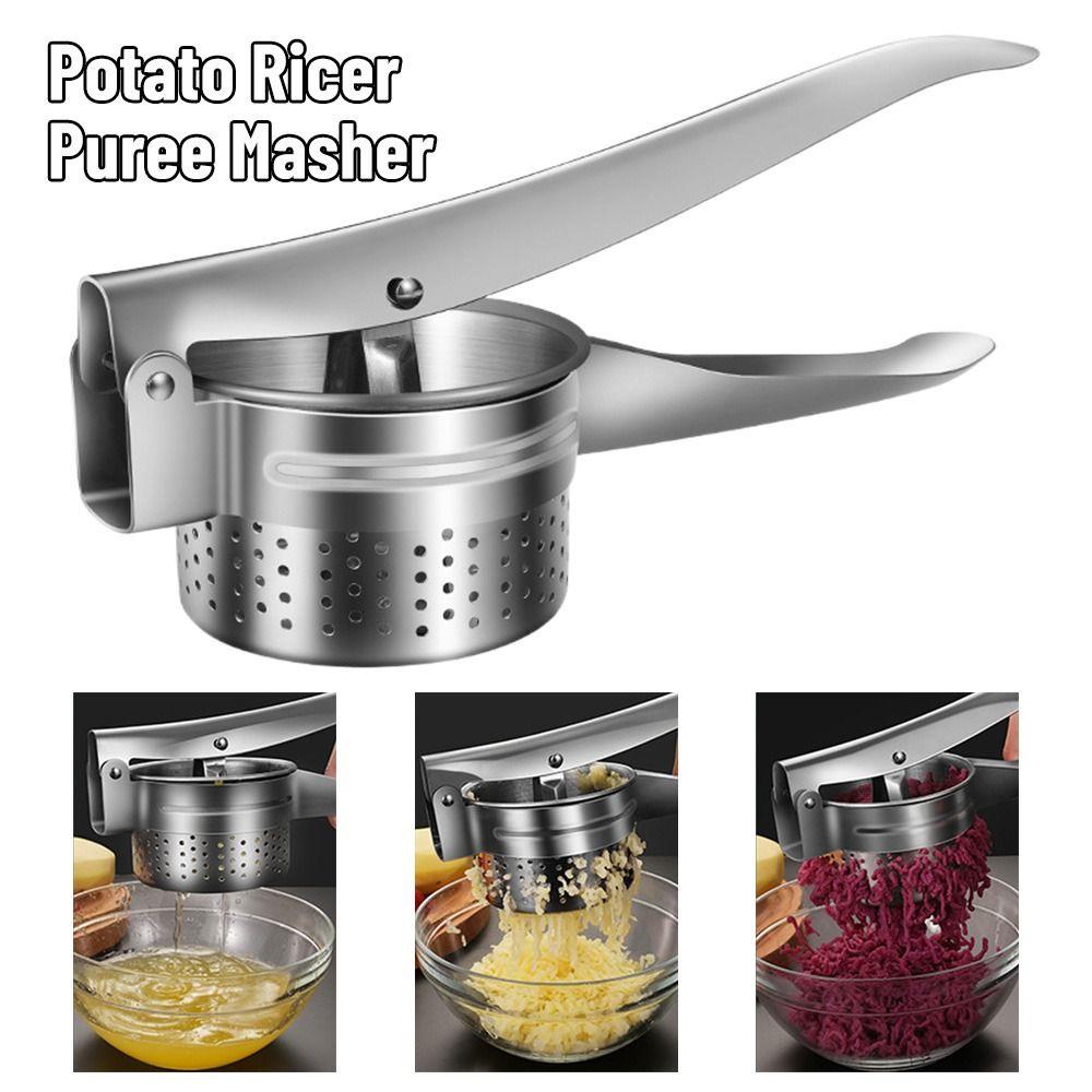 OKHOBBY Potato Ricer Puree Masher มันฝรั่งสแตนเลส Ricer อุปกรณ์ครัวใช้ ...