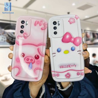 เคสโทรศัพท์ซิลิโคน TPU กันกระแทก ป้องกันเลนส์ ลายเฮลโลคิตตีน่ารัก สําหรับ OPPO A17 A17K A54 A5S A57 A57S A57E A3S A15 A76 A96 A16 A95 A55 A7