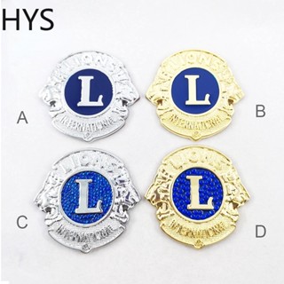 Hys สติกเกอร์โลหะ ลายโลโก้ LIONS CLUBS สําหรับติดตกแต่งรถยนต์ 1 ชิ้น