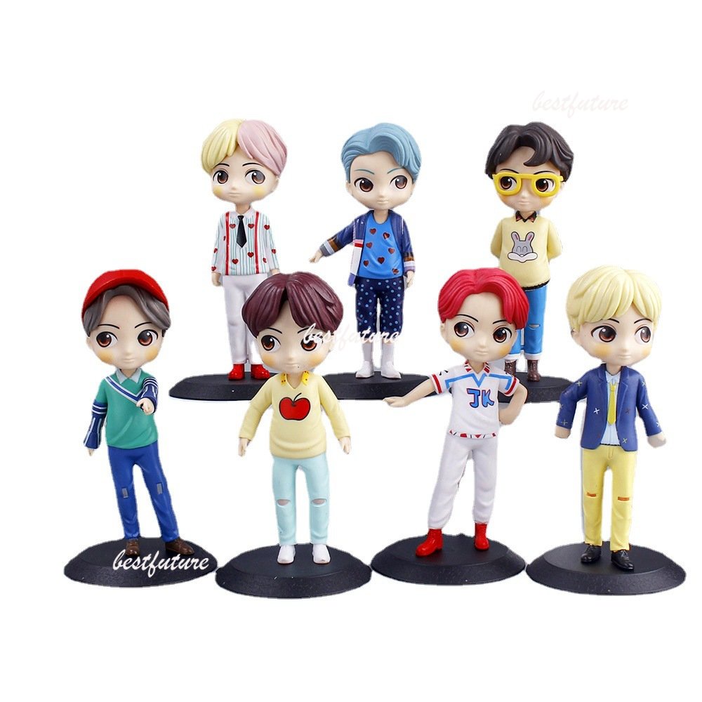 ตุ๊กตาฟิกเกอร์-bts-action-figure-q-version-bt21-mcdonalds-kpop-peripheral-ของเล่นสําหรับเด็ก-7-ชิ้น-ต่อชุด