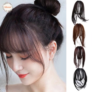 AHOUR Topper Clip in Headwear Hairpiece Synthetic Hair Wig