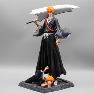 โมเดลฟิกเกอร์ PVC รูปปั้นอนิเมะ Bleach Flyleaf Kurosaki Ichigo Ichigo Kurosaki ขนาด 33 ซม. ของเล่นสําหรับเด็ก