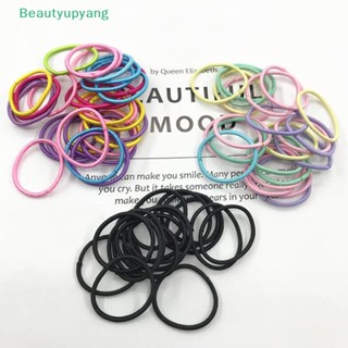 [Beautyupyang] ยางรัดผมไนล่อน ยืดหยุ่น หลากสี สําหรับเด็กผู้หญิง 100 ชิ้น